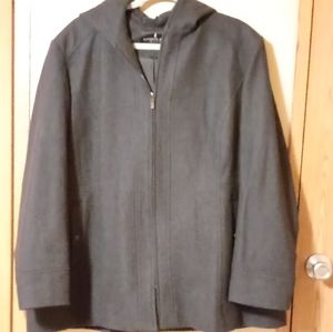 Women's Wool  Dark Gray XXL Waist Coat